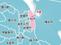 大和市不用品買取、回収対応地域マップ