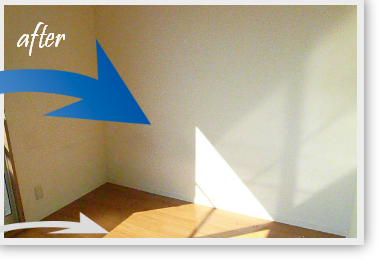 大きなベッドがお部屋からなくなりすっきり！作業後