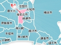 海老名市不用品回収、買取対応地域マップ