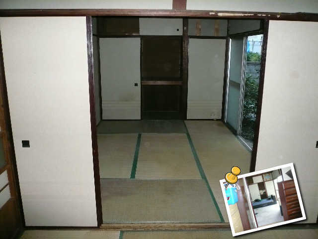 衣類タンス、ベッドマットレス、布団など回収後