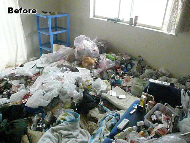 ゴミ屋敷のお部屋、作業前