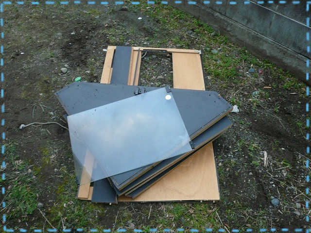 家具の解体後の様子