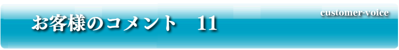 お客様のコメント11